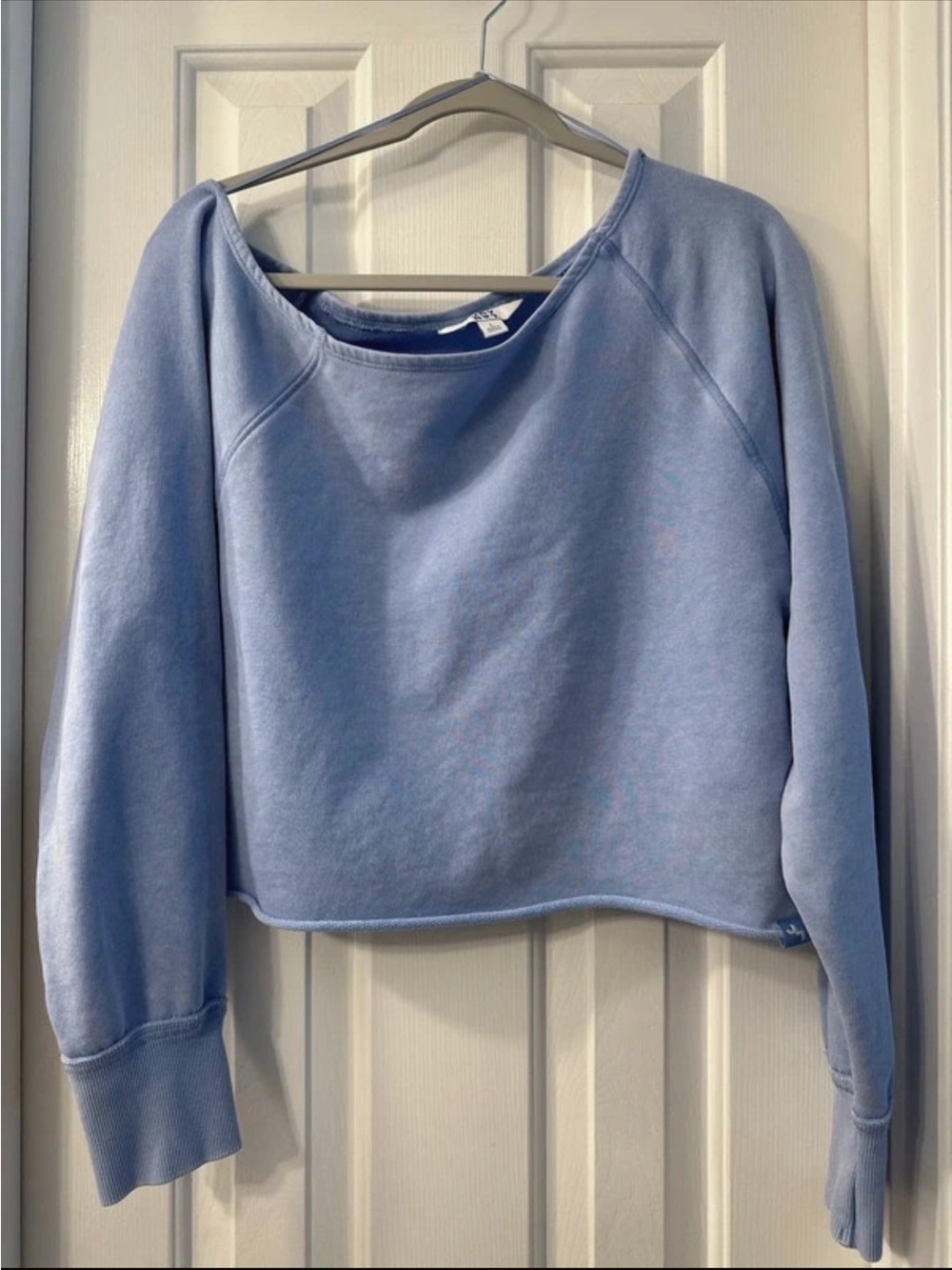 French Terry Off-The-Shoulder Sweatshirt